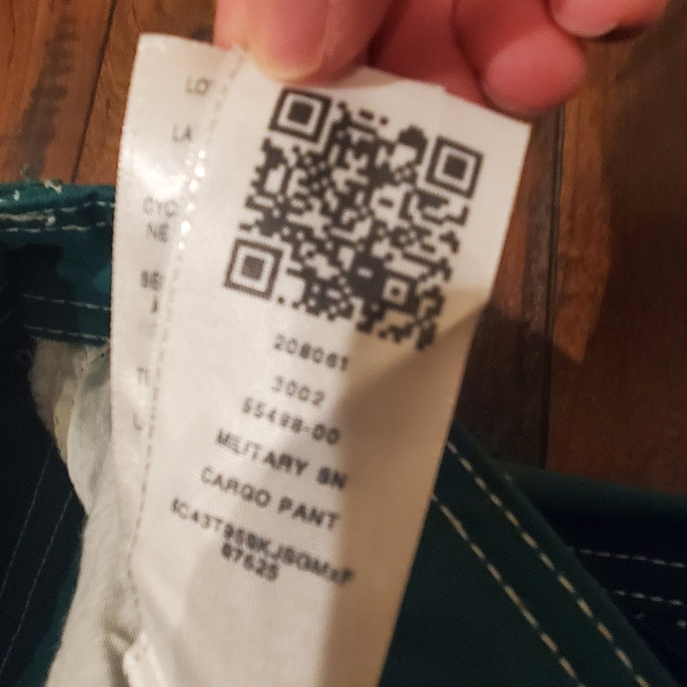 NWT True Religion Adventurine Green Single Needle Military Cargo Pants - Picture 11 of 16